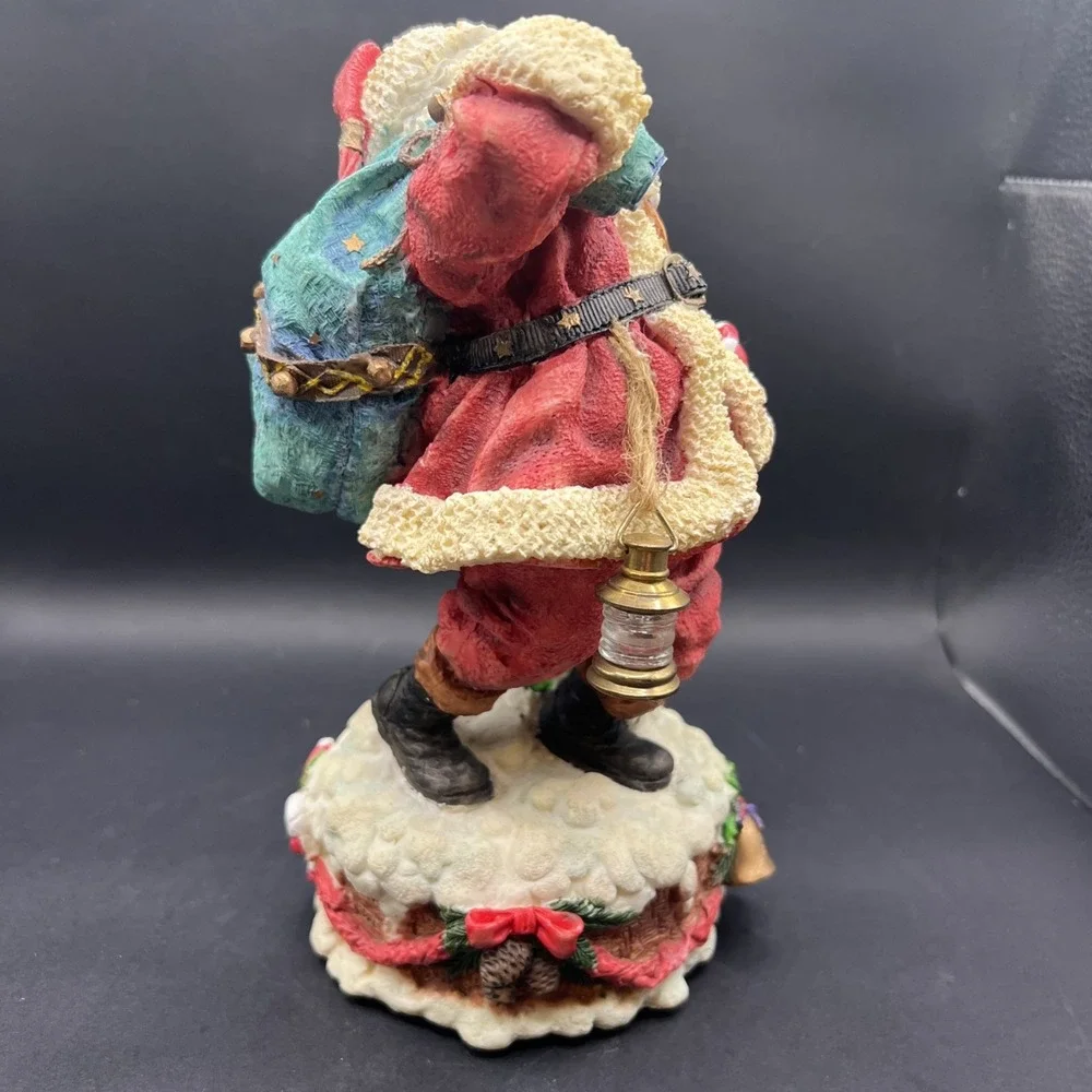 Vintage San Francisco Music Box Co Santa Claus Figurine w/ Box Works Perfectly